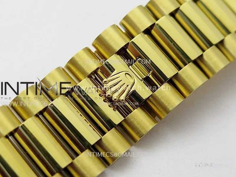 Day Date 228238 40mm 904L YG 1:1 ONE Factory Best Edition Silver Dial Roman Markers on President Bracelet SA3255 (Gain Weight)