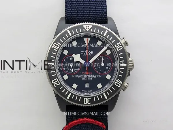 Pelagos M25807KN-0001 Carbon M+F 1:1 V4 Best Edition Blue dial Blue Ceramic Bezel on Nylon Strap A7750