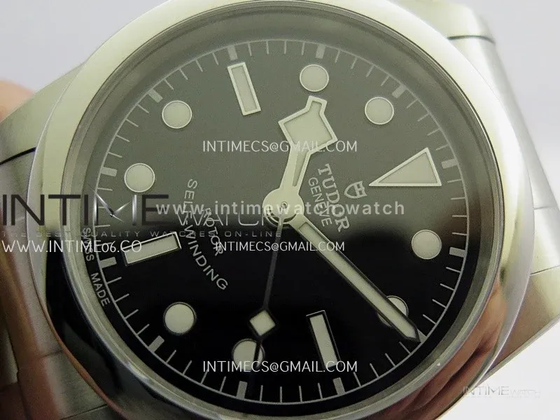Black Bay 79500 36mm SS KRF 1:1 Best Edition Black Dial On SS Bracelet A2824