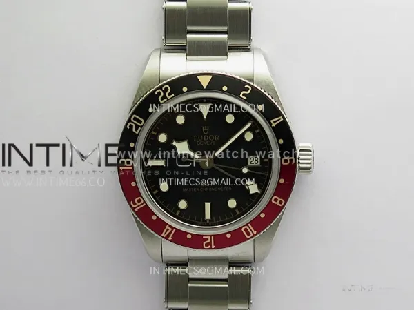 Black Bay 7939G1A0 Black/Red Bezel SS V2 ZF 1:1 Best Edition Black Dial On SS Bracelet A2836