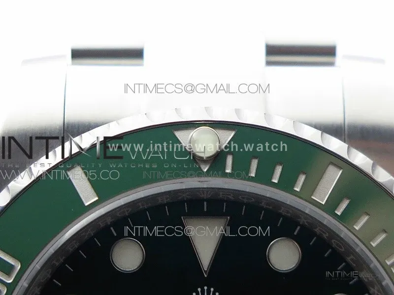 Submariner 116610 LV Green Ceramic 904L SS Case ZF 1:1 Best Edition Green Dial On 904L SS Bracelet VR3135