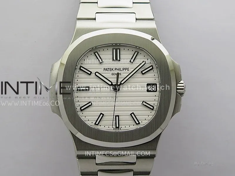 Nautilus 5711/1A SS DDF 1:1 Best Edition White Textured Dial On SS Bracelet Super Clone 330