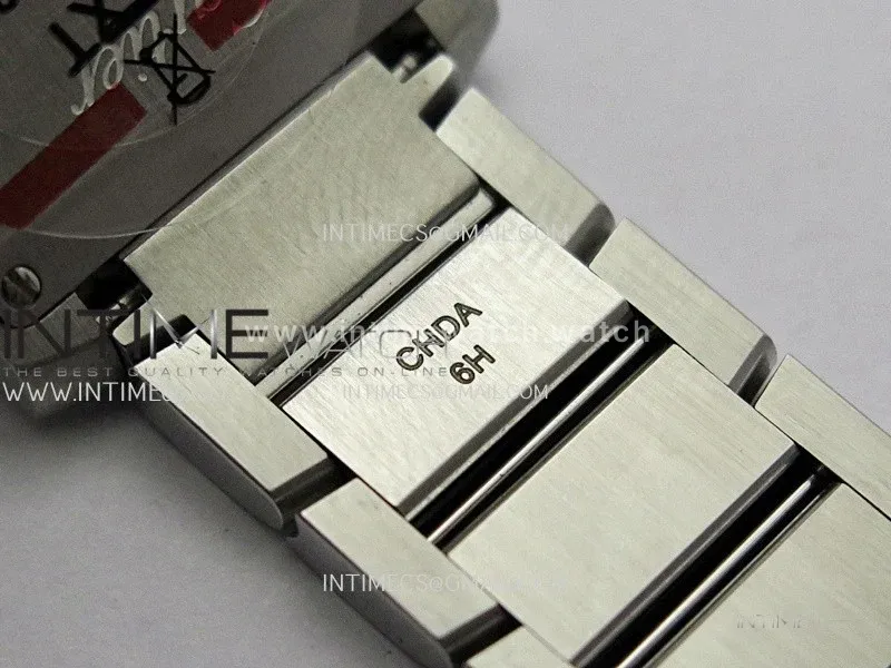 Tank Francaise Ladies 21.2mm SS 8848F 1:1 Best Edition Silver Dial on SS Bracelet Ronda Quartz V2