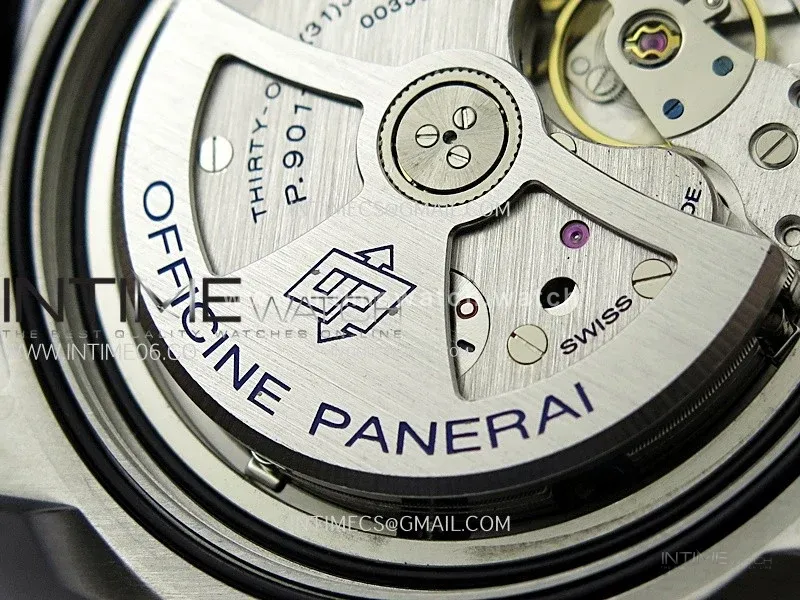 PAM1323 Y GMT VSF 1:1 Best Edition Dark Gray Dial on Black Rubber Strap P9011