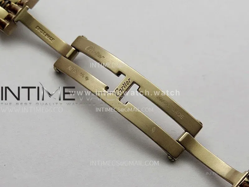 Panthère Secrete Ladies 22mm Diamond Bezel RG BBA 1:1 Best Edition Brown Ombre Dial On RG Bracelet Ronda Quartz