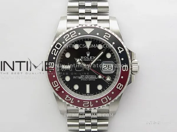 GMT-Master II 126710 Black/Red Ceramic 904L SS WF Best Edition Black Dial on Jubilee Bracelet VR3285 CHS