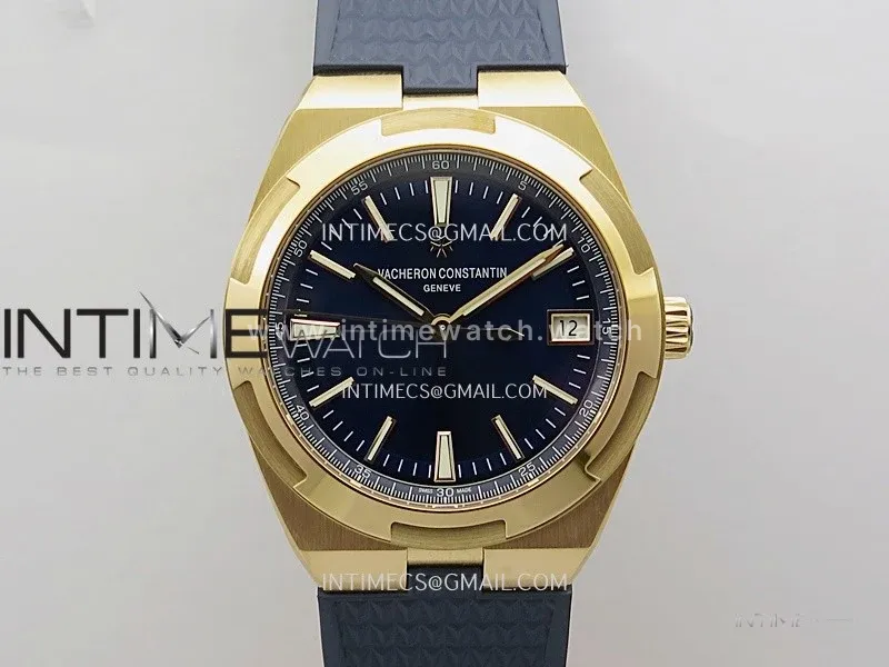 Overseas 4520V RG ZF 1:1 Best Edition Blue Dial on Blue Rubber Strap A5100