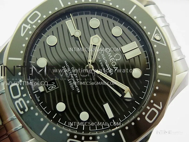 Seamaster Diver 300M Green Ceramic Bezel (Free Sprung) ORF 1:1 Green Dial On SS Bracelet Asian Super Clone 8800