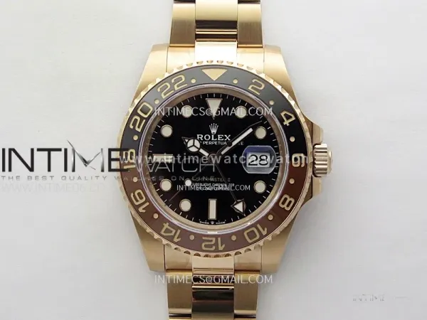 GMT Master II 126715CHNR “Rootbeer” in Everose Gold and Steel