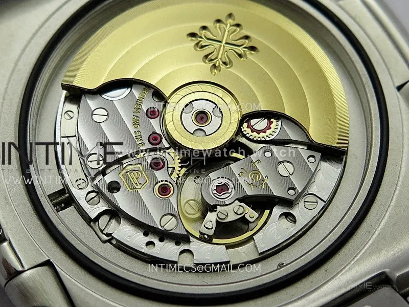 Nautilus 5711/1A Red T Diamond SS GRF 1:1 Best Edition White Textured Dial On SS Bracelet Asian 26-330