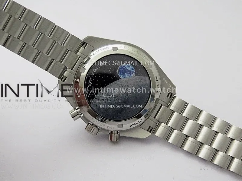 Speedmaster Professional "Silver Snoopy Award" 50th Anniversary N1F 1:1 Best Edition A3861 on Style02 Bracelet