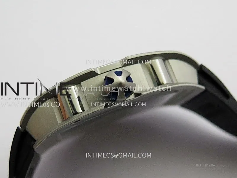 Mille Studio RM67-01 Real Power Reserve Ti Blue Skeleton Dial On Black Rubber Strap CRMA7 Clone (Free Velcro Strap And Tool)