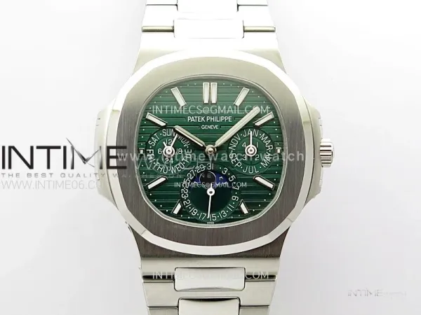 Nautilus 5740 SS TWF Best Edition Green Dial on SS Bracelet A240