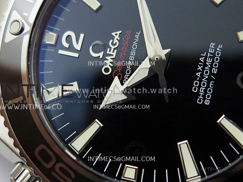 Planet Ocean 42MM Liquidmetal N1F 1:1 Best Edition Black Real Ceramic Dial On SS Bracelet A2892