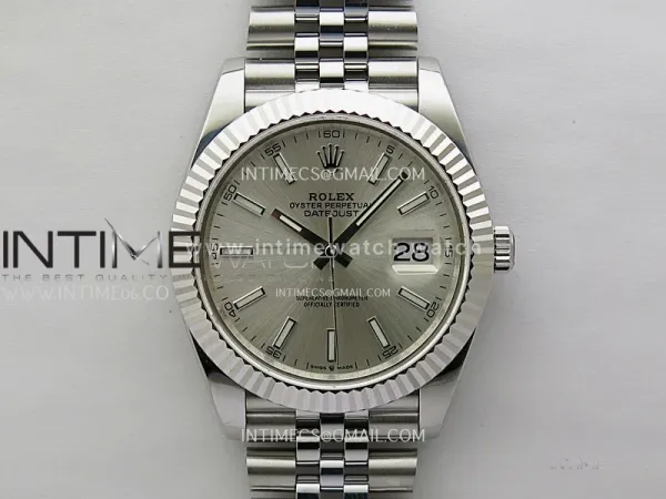 DateJust 126334 904L SS JDF 1:1 Best Edition Silver Dial Stick Markers on Jubilee 904L SS Bracelet