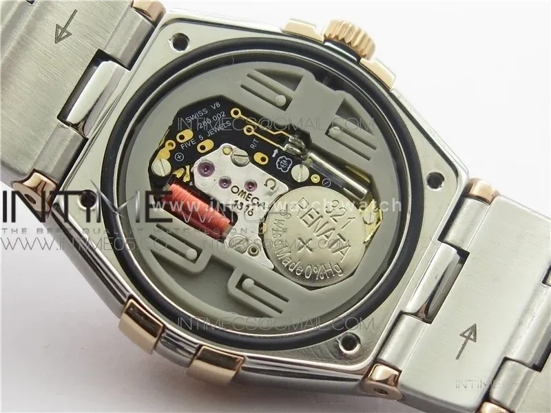 Constellation Ladies 27mm K11F 1:1 Best Edition SS/RG White MOP Dial Diamonds Markers on SS/RG Bracelet ETA Quartz