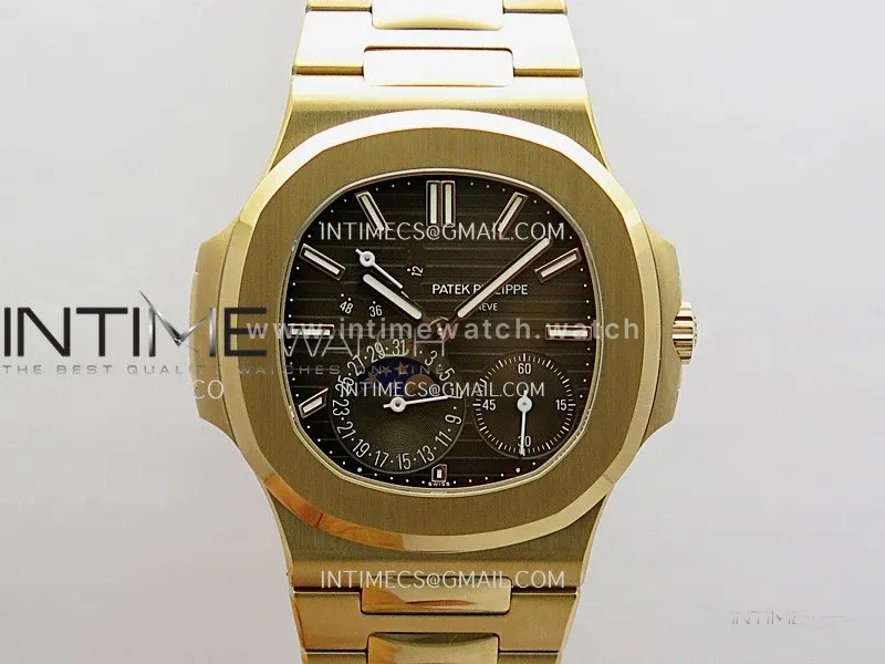 Nautilus 5712-1A 001 RG WSF 1:1 Best Edition Brown Dial On RG Bracelet Super Clone JH240 (Free tool)