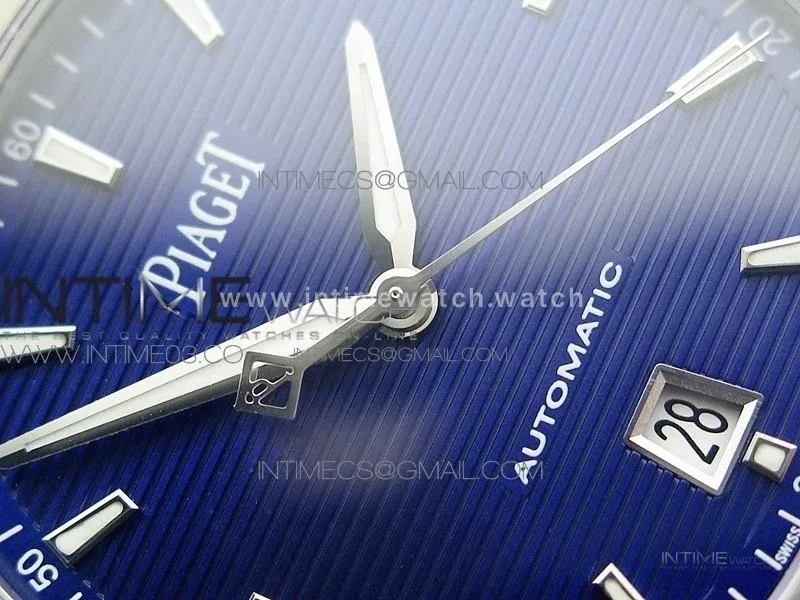 Piaget Polo S 42mm SS MKF 1:1 Best Edition Blue Textured Dial on SS Bracelet A1110P