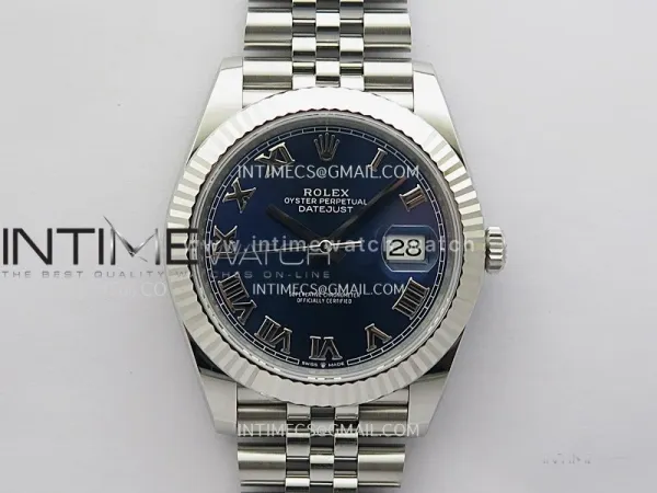 DateJust 41 126334 904L SS VSF 1:1 Best Edition Blue Dial on Jubilee Bracelet VS3235 V2 (133g)