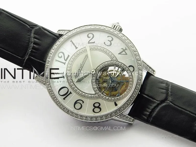Rendez-Vous Tourbillon SS RMSF Best Edition White Dial on Black Leather Strap