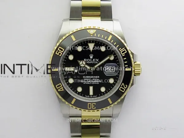 Submariner 126613 LN 904L SS/YG Gain Weight 3WF 1:1 Best Edition Black Dial On 904L SS/YG Bracelet SH3235