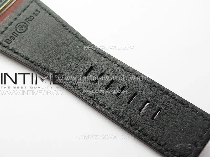 BR 03-92 Diver Ceramic Bezel Bronze B12 1:1 Best Edition Red Dial on Red Leather Strap A2824 (Free Rubber Strap)