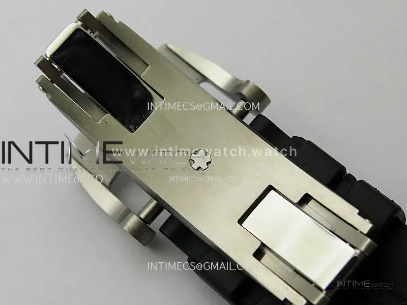 RM055 Black inner Bezel Black Crown NTPT/Ti ZF 1:1 Best Edition on Black Rubber Strap RMUL2 Super Clone