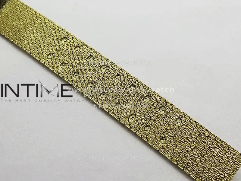 La D de Dior Satine 25mm Diamond Bezel YG 8848F 1:1 Best Edition Gold Dial On YG bracelet Swiss Quartz