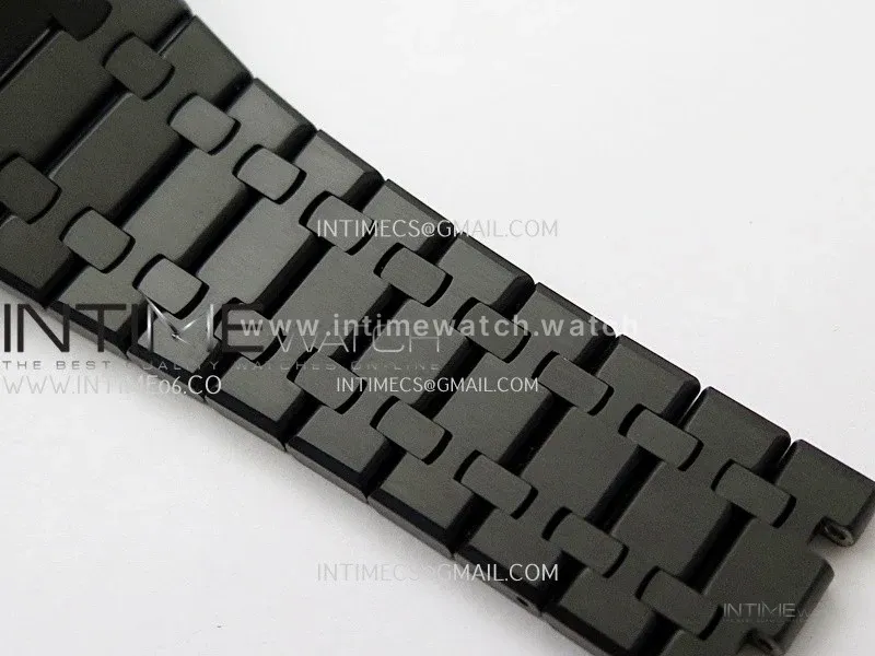Royal Oak 41mm Perpetual Calendar 26579CE Black SS BBS Best Edition On Black SS Bracelet A5134