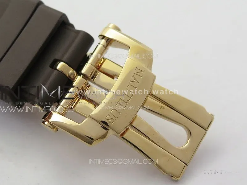 Nautilus 5711/1R PPF 1:1 Best Edition Brown Textured Dial on Brown Rubber Strap 324CS
