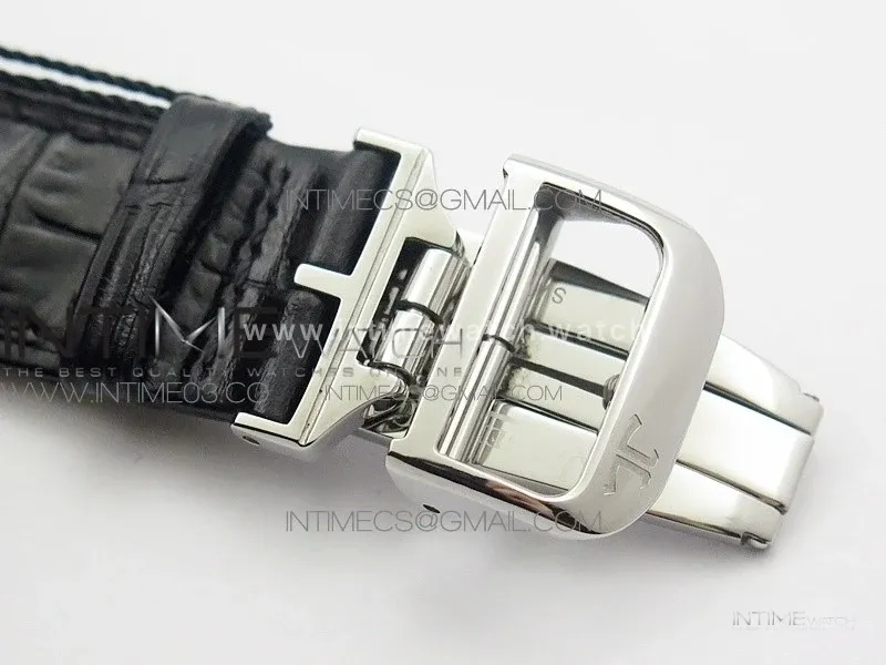 Polaris Geographic TWA SS Black Textured Dial on Black Leather Strap A936
