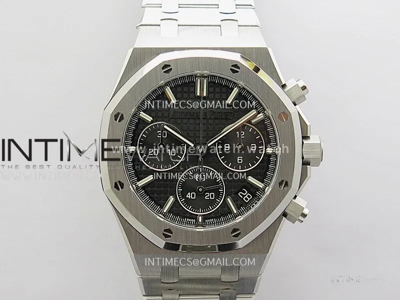 Royal Oak Chrono 26240 SS V2 DDF 1:1 Best Edition Black Dial On SS Bracelet Super Clone DD4401