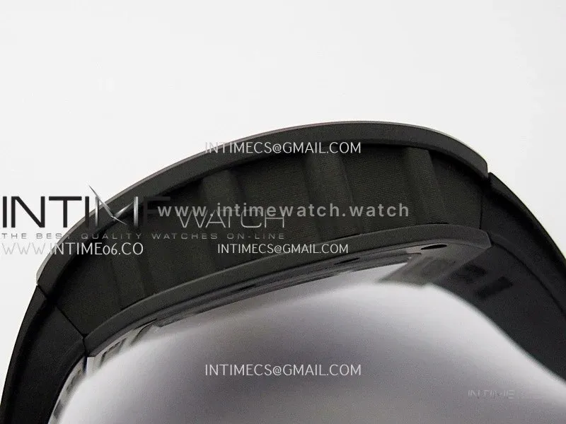 RM061 Black Ceramic ZF 1:1 Best Edition On Black Rubber Strap RMUL2 Super Clone