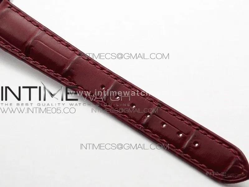 Doloevita SS 8848F 1:1 Best Edition Ivory White Textured Dial On Red Leather Strap Cal.L178.2