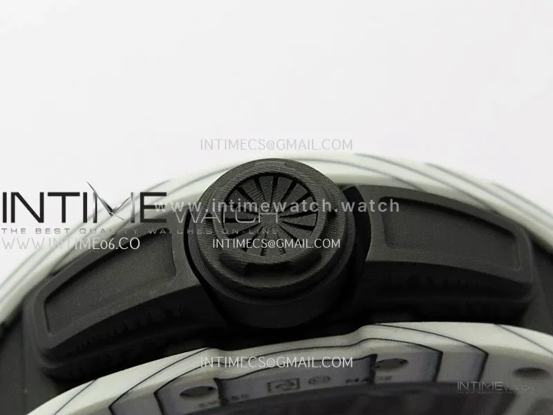 RM 61-01 Yohan Blake White NTPT ZF 1:1 Best Edition on Black Rubber Strap RMUL2 Super Clone