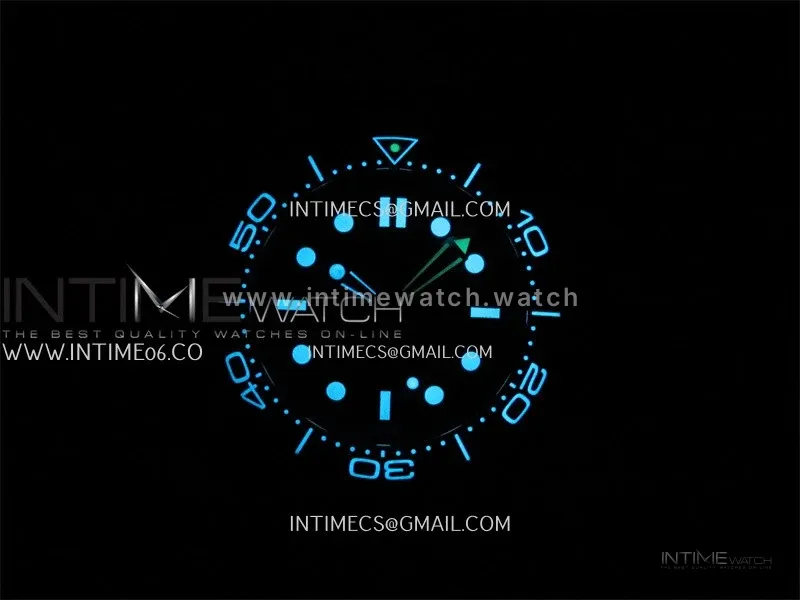 Seamaster 300M Diver 42mm Orange Second Hand SS ORF Best Edition Black Dial On Mesh Bracelet SuperClone 8806 (Free Rubber Strap)