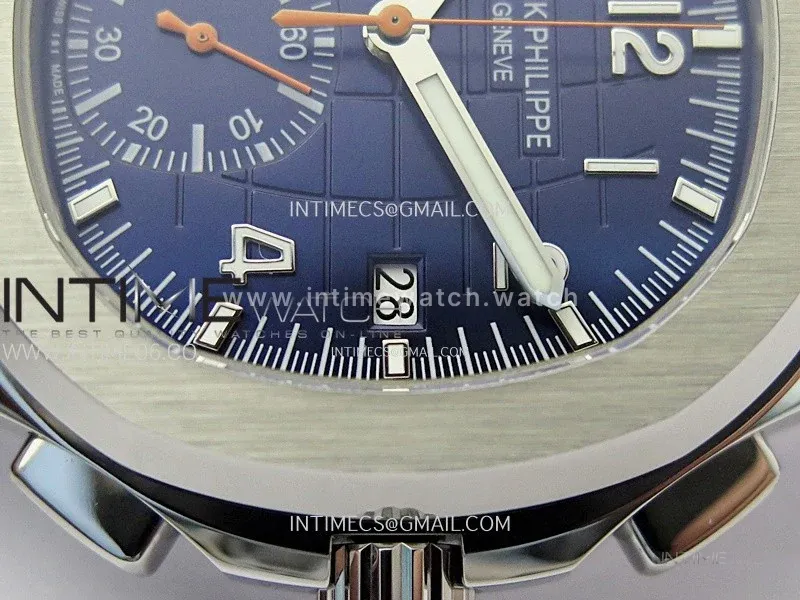 Aquanaut 5968G-001 Blue Dial on Blue Rubber Strap in Steel