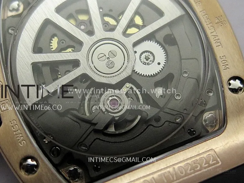 RM67-01 RG Best Edition Skeleton Dial On Black Rubber Strap CRMA7 Clone