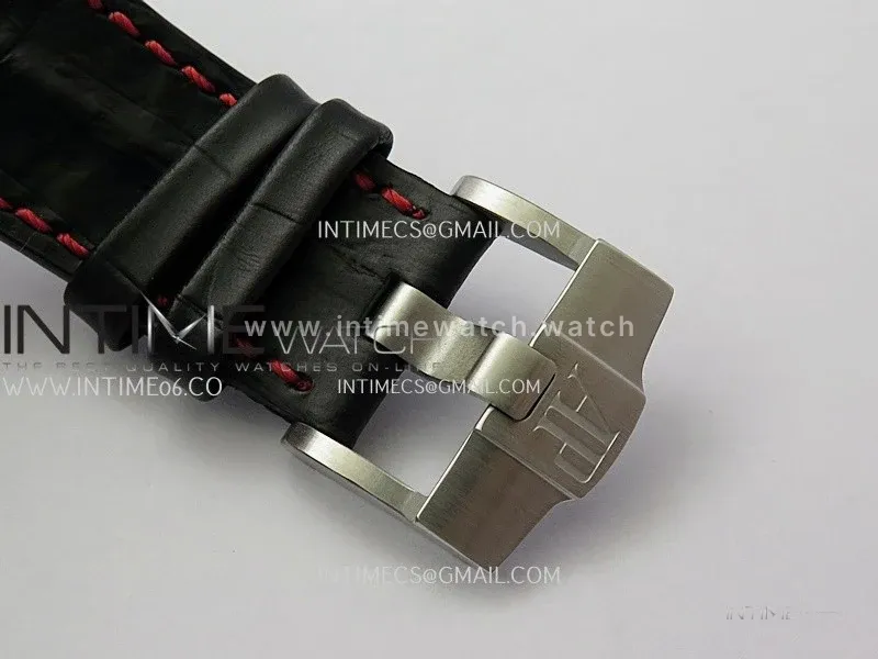 Royal Oak Offshore 42mm SS TKF Best Edition Black Dial on Black Leather Strap A3126