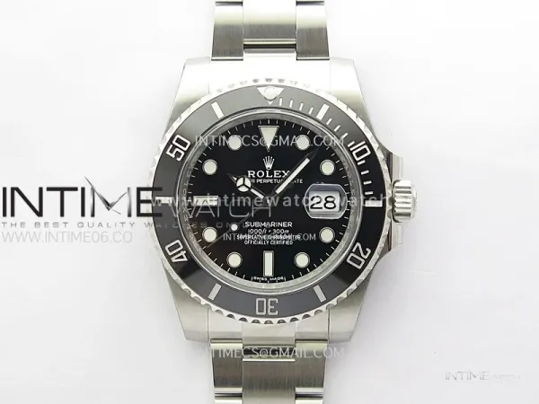 Submariner 40mm 116610 LN Black Ceramic 904L Steel ONE Factory 1:1 Best Edition Black Dial On 904L SS Bracelet VR3135