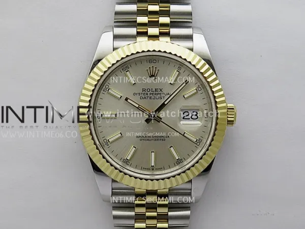 DateJust 126333 904L SS/YG JDF 1:1 Best Edition YG Dial Stick Markers on Jubilee SS/YG Bracelet