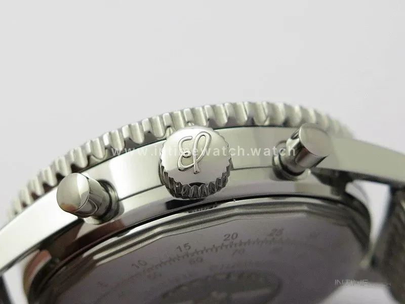 Navitimer 41mm SS B50 Best Edition SS Black Dial Stick Markers on SS Bracelet A7750