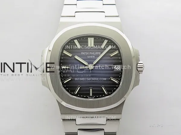 Nautilus 5711/1A-010 PPF 1:1 Best Edition Blue Textured Dial on SS Bracelet Super Clone 26-330 V5