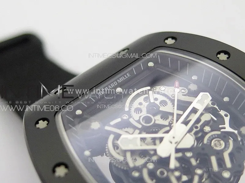 RM055 Real Ceramic Case KUF Best Edition Black Crown on Black Nylon Strap MIYOTA8215