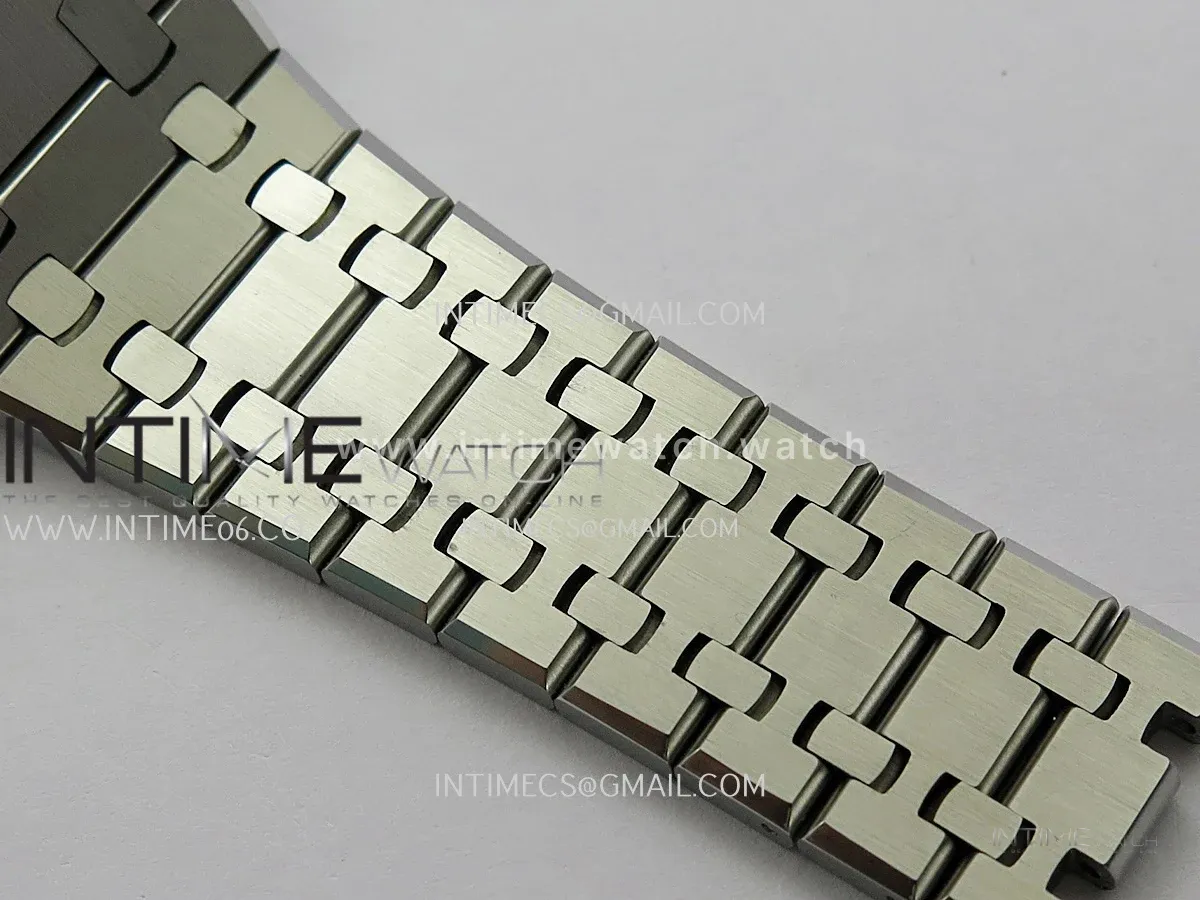 Royal Oak 41mm 15500 SS JF 1:1 Best Edition Blue Dial On SS Bracelet Super Clone DD4302 (Free Sprung Look)