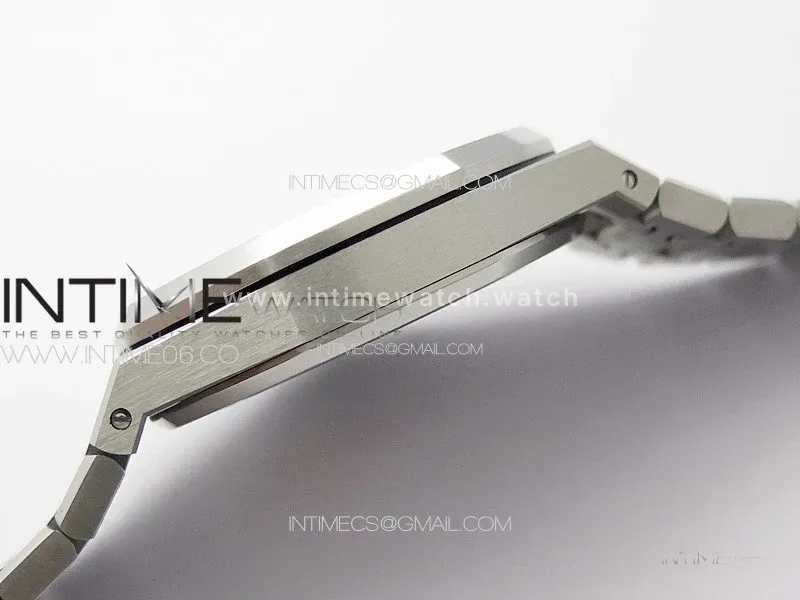 Royal Oak 41mm 15500 SS ZF 1:1 Best Edition White Textured Dial on SS Bracelet A4302 Super Clone V3
