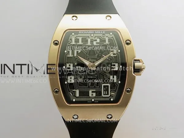 RM67-01 RG Best Edition Skeleton Dial On Black Rubber Strap CRMA7 Clone