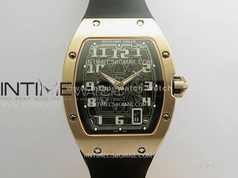 RM67-01 RG Best Edition Skeleton Dial On Black Rubber Strap CRMA7 Clone
