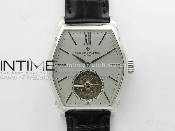 Malte Tourbillon SS VCR Best Edition Gray Dial on Black Croco Leather Strap