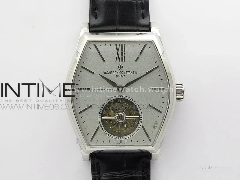Malte Tourbillon SS VCR Best Edition Gray Dial on Black Croco Leather Strap